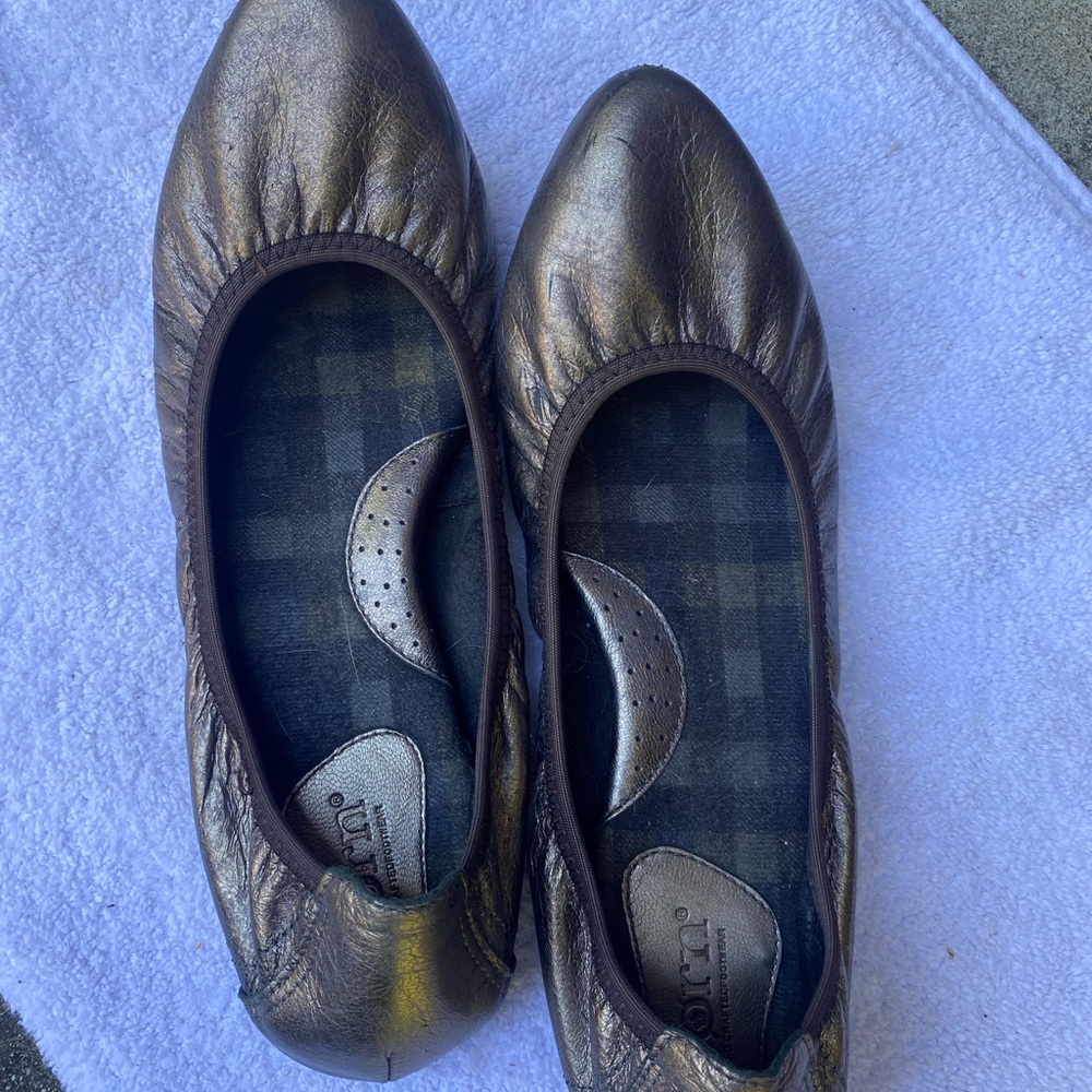 Born Metallic Bronze Ballet Flats